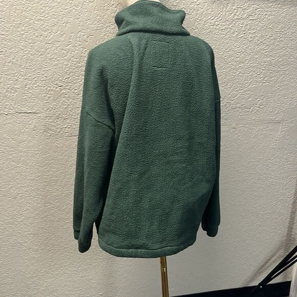 Men's Green Fleece Jacket - Picture 4 of 5